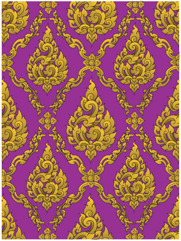 free vector European gorgeous classical pattern vector